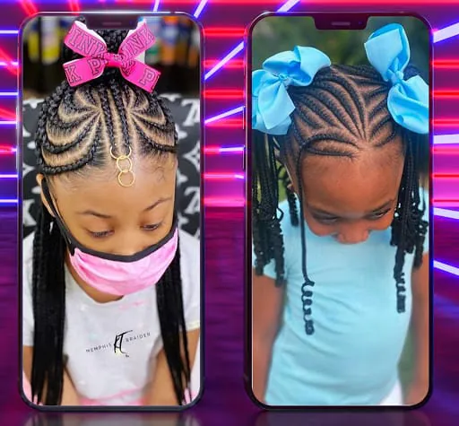 African Kids Braid Hairstyle