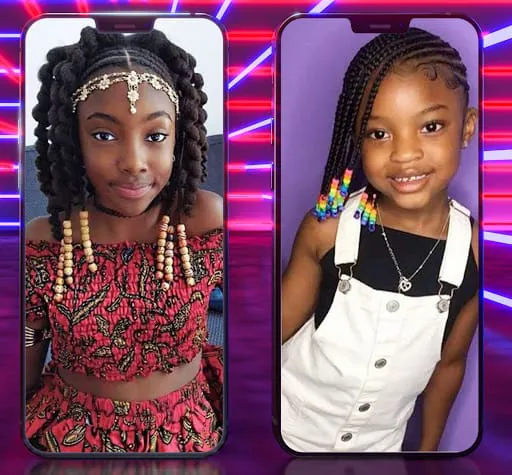 African Kids Braid Hairstyle