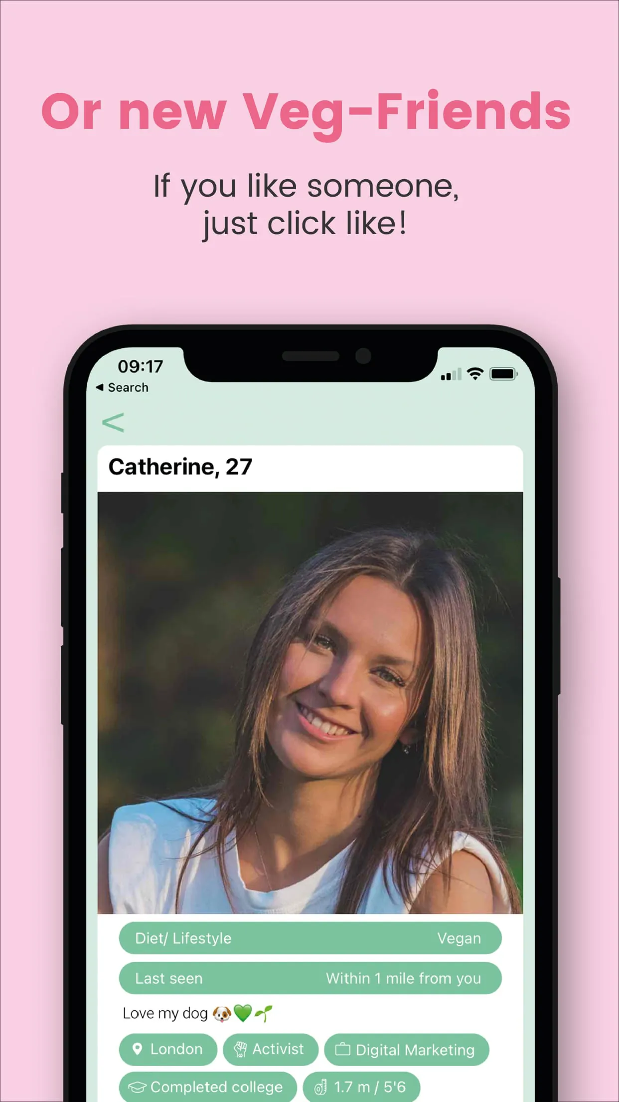 Veggly – Vegan Dating App