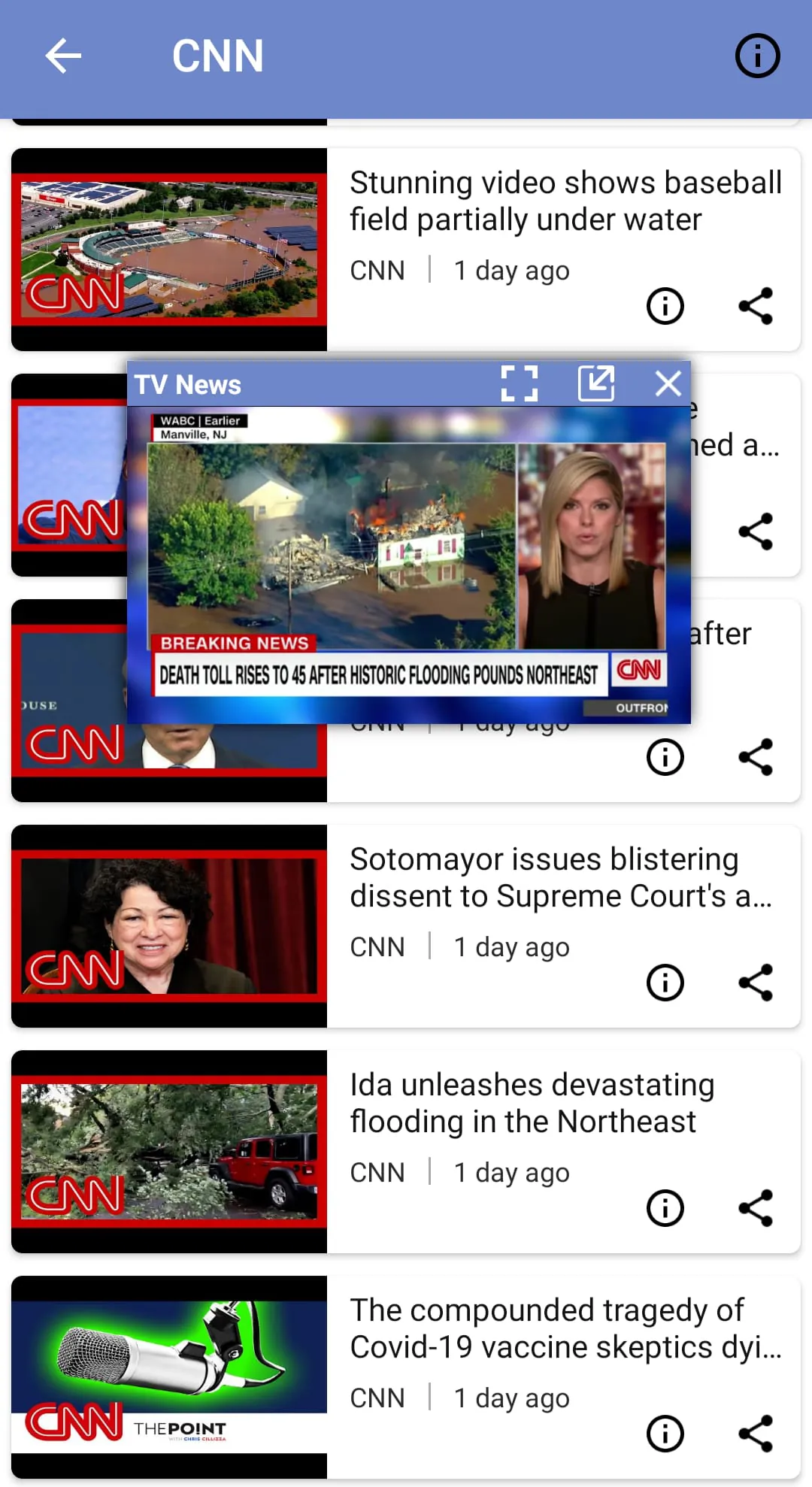 TV News - World News Player