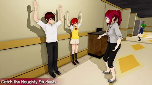 Anime Girl School Teacher 3D