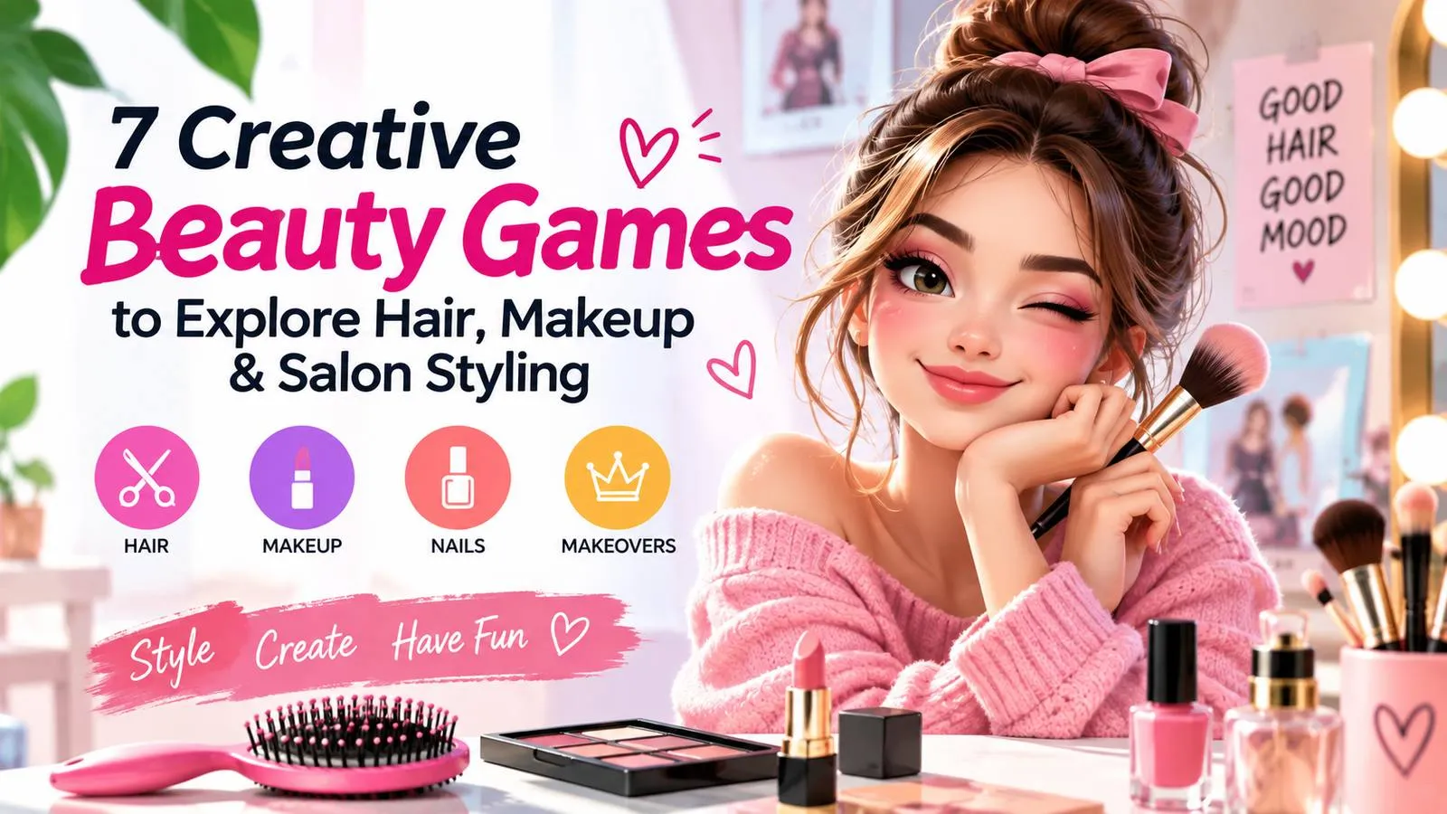 7 Creative Beauty Games to Explore Hair, Makeup & Salon Styling