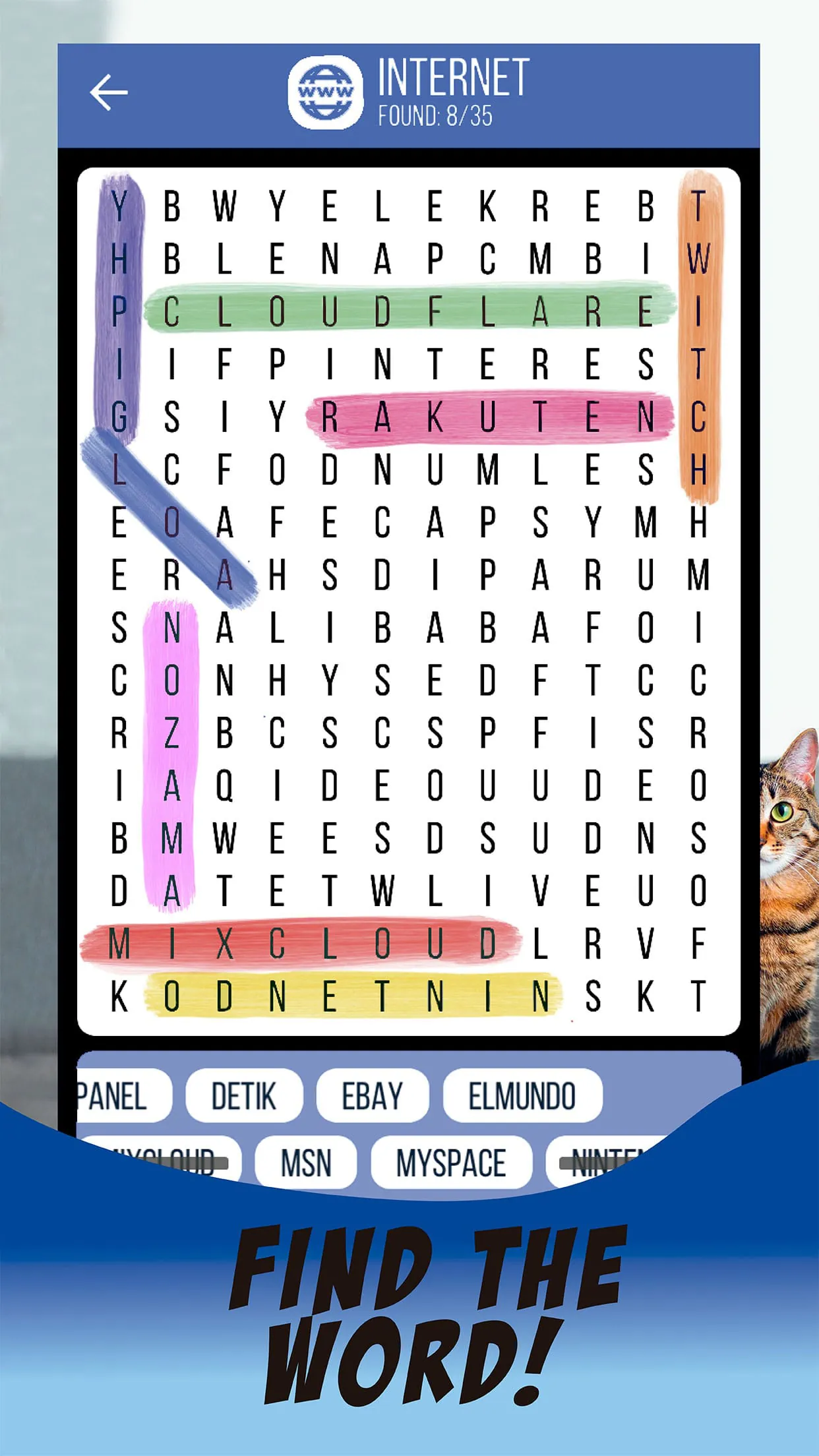 Word Search English Puzzle