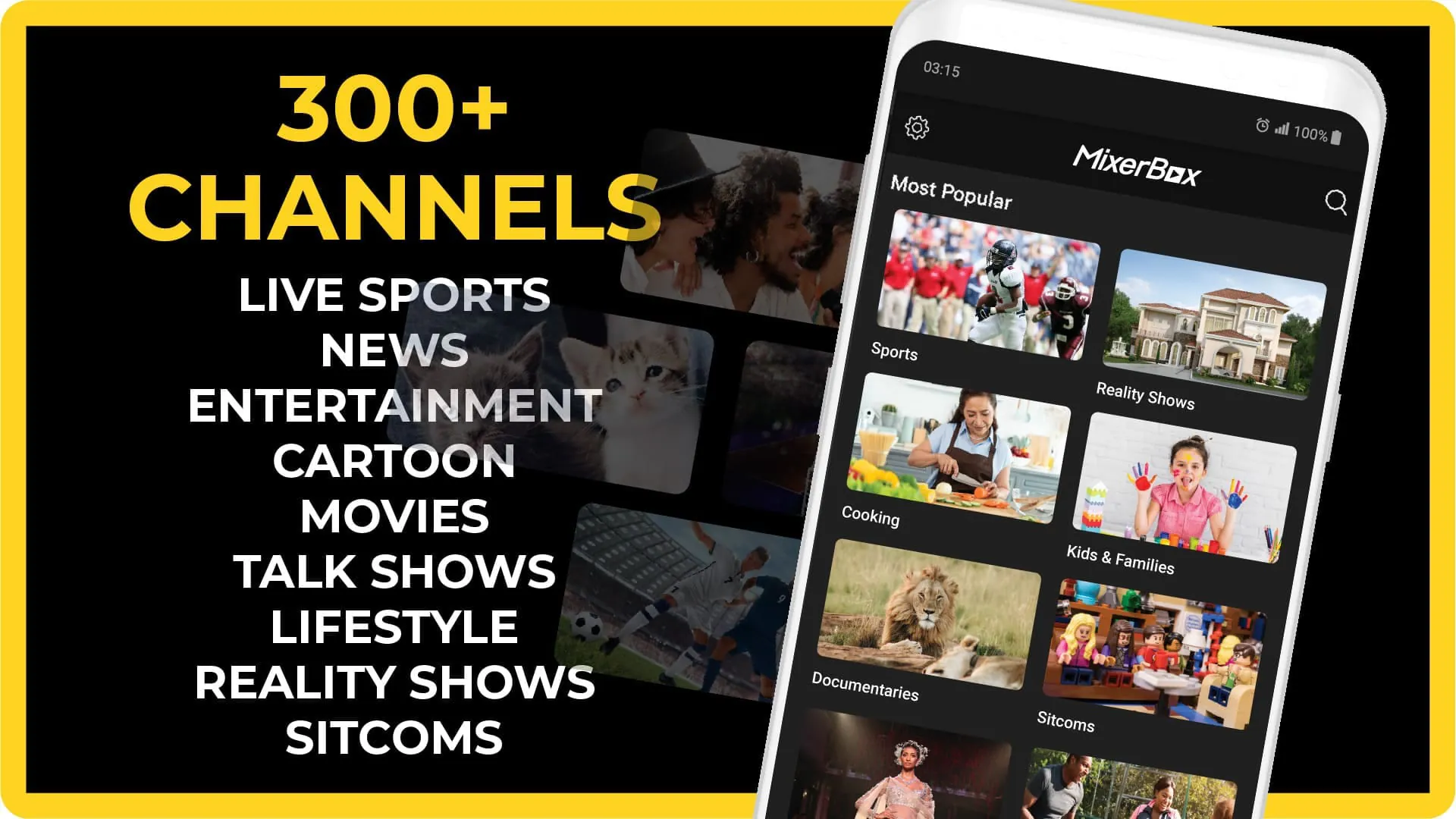 FREECABLE© TV App: Shows, News