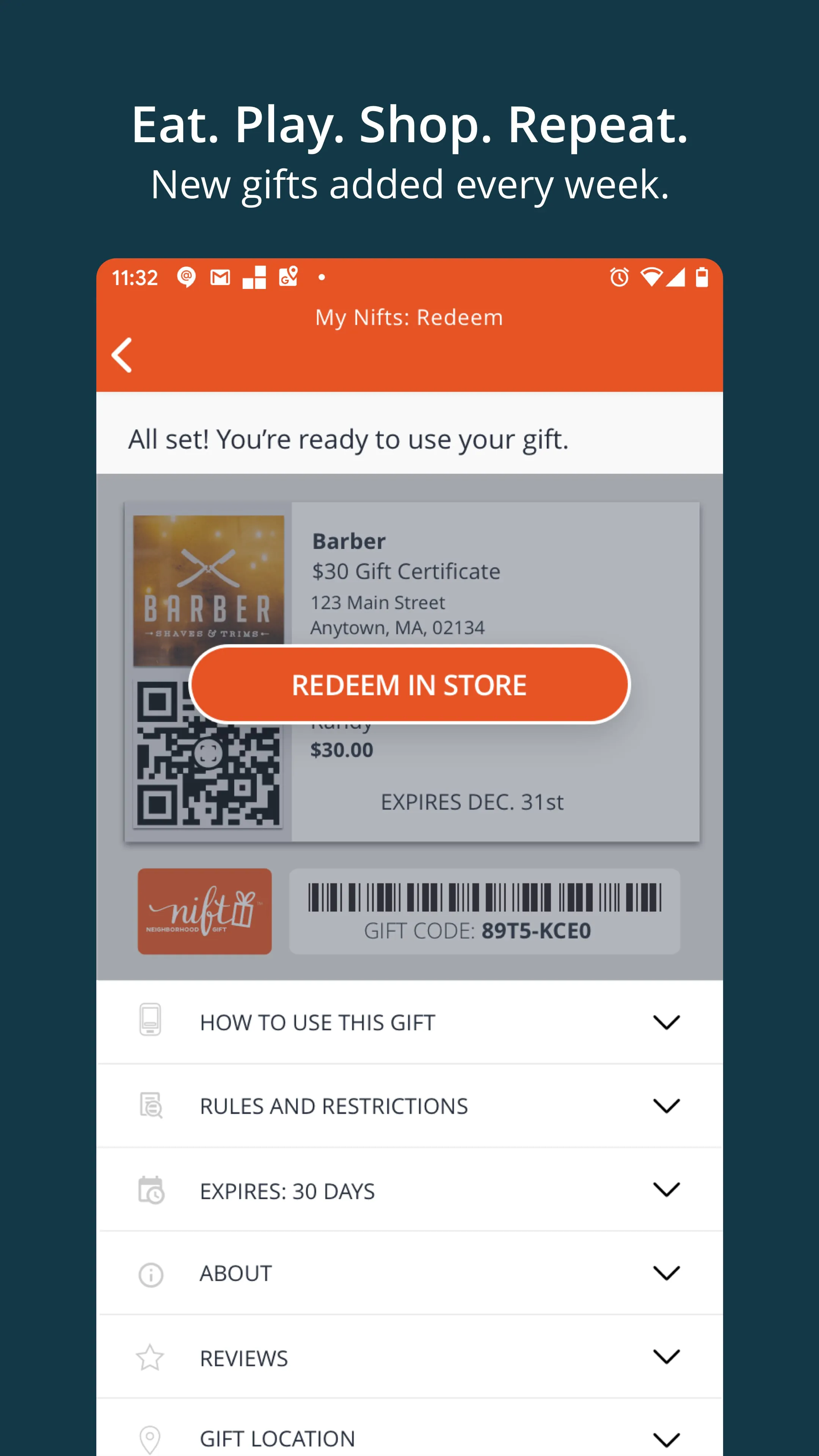 Nift - Enjoy a Gift!