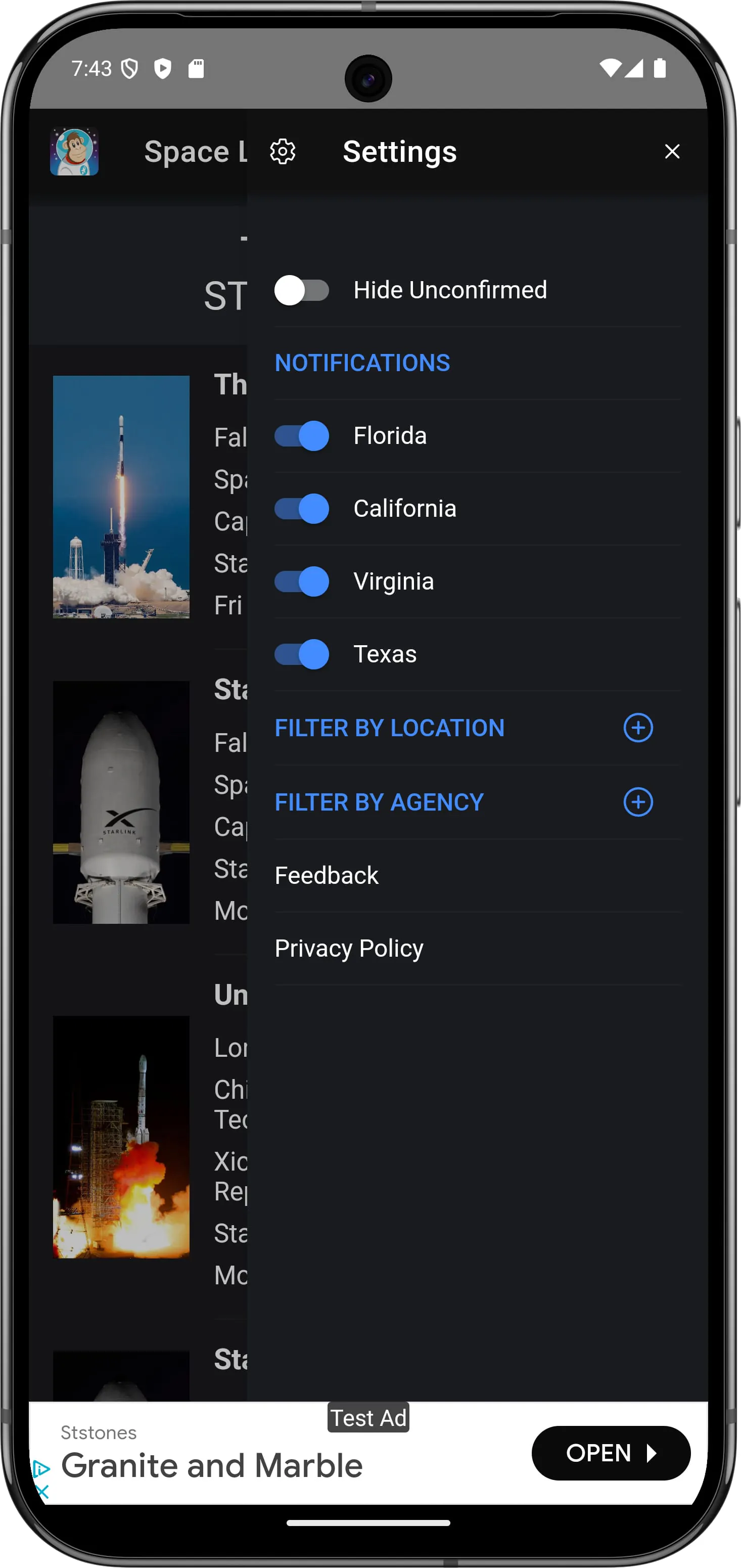 Space Launch Schedule