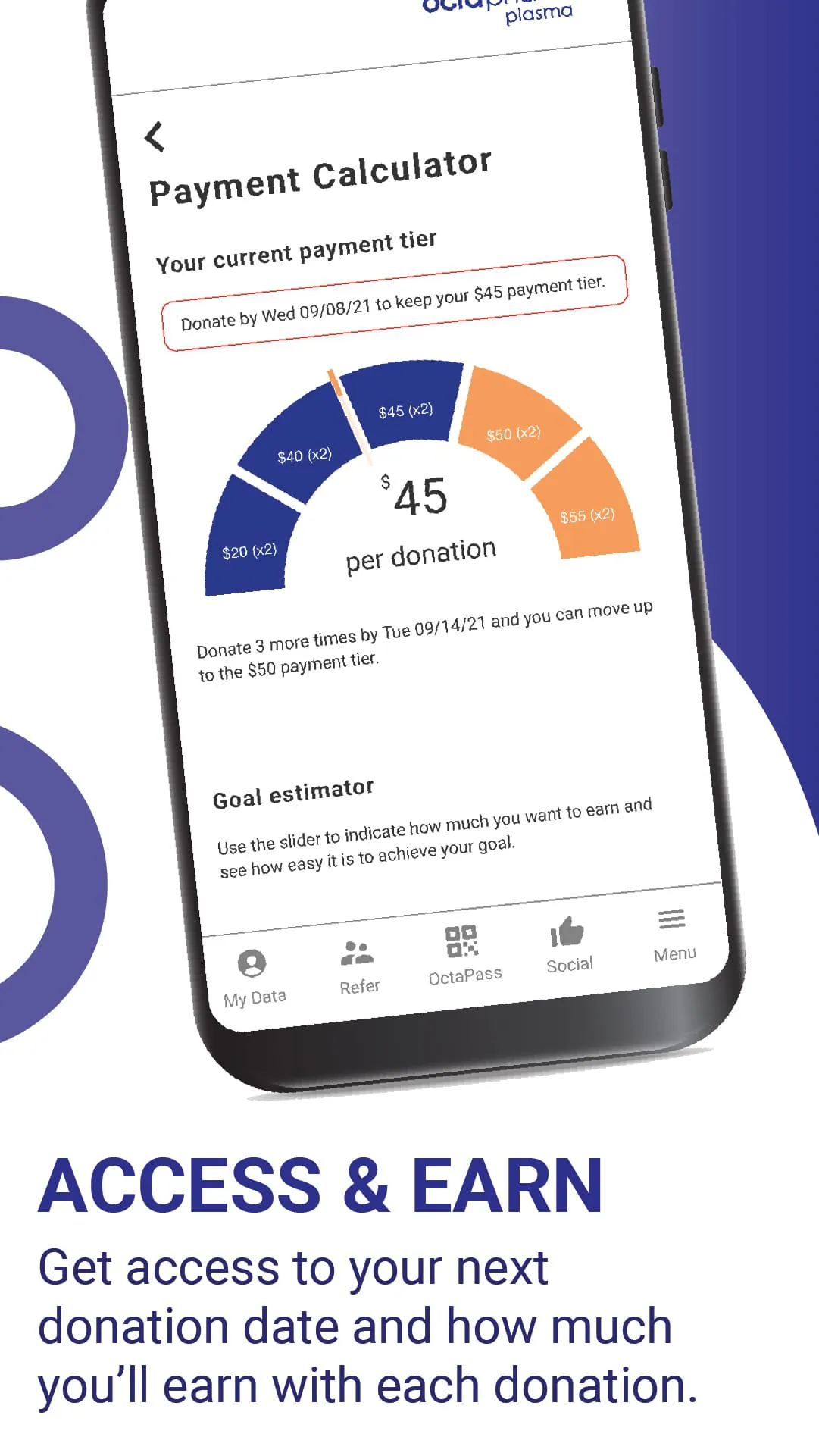 OctaApp – Donate Blood Plasma!