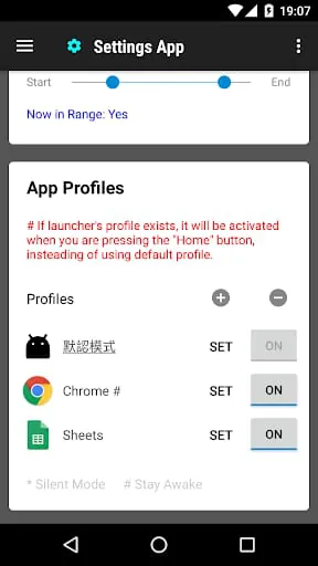 Settings App
