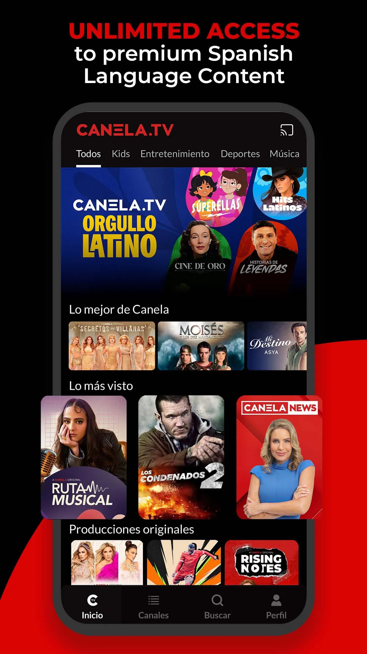 Canela.TV Series and movies