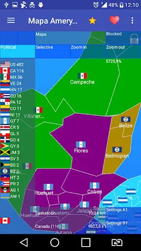 Map of North America