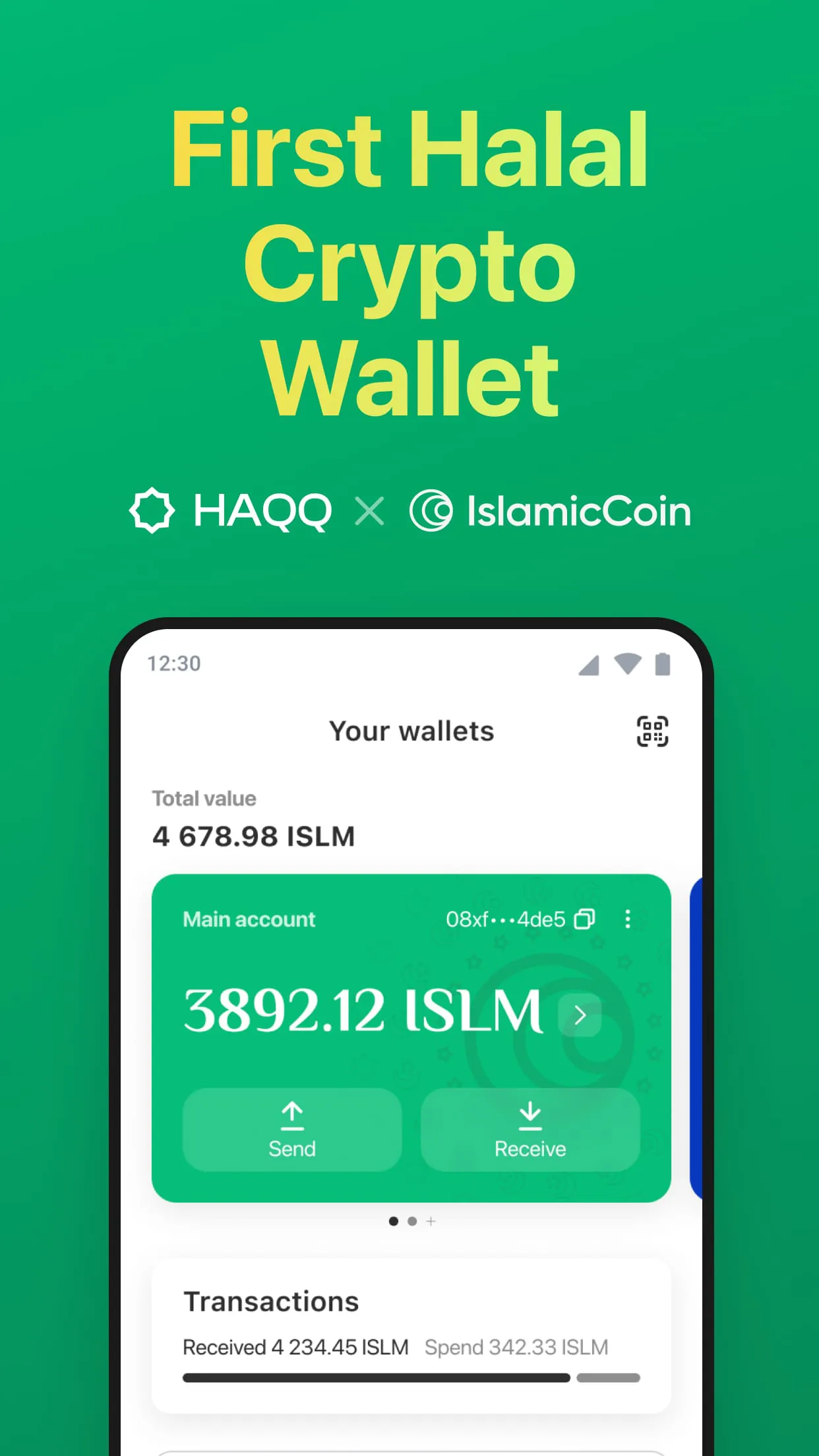 HAQQ Wallet: Keep Islamic Coin