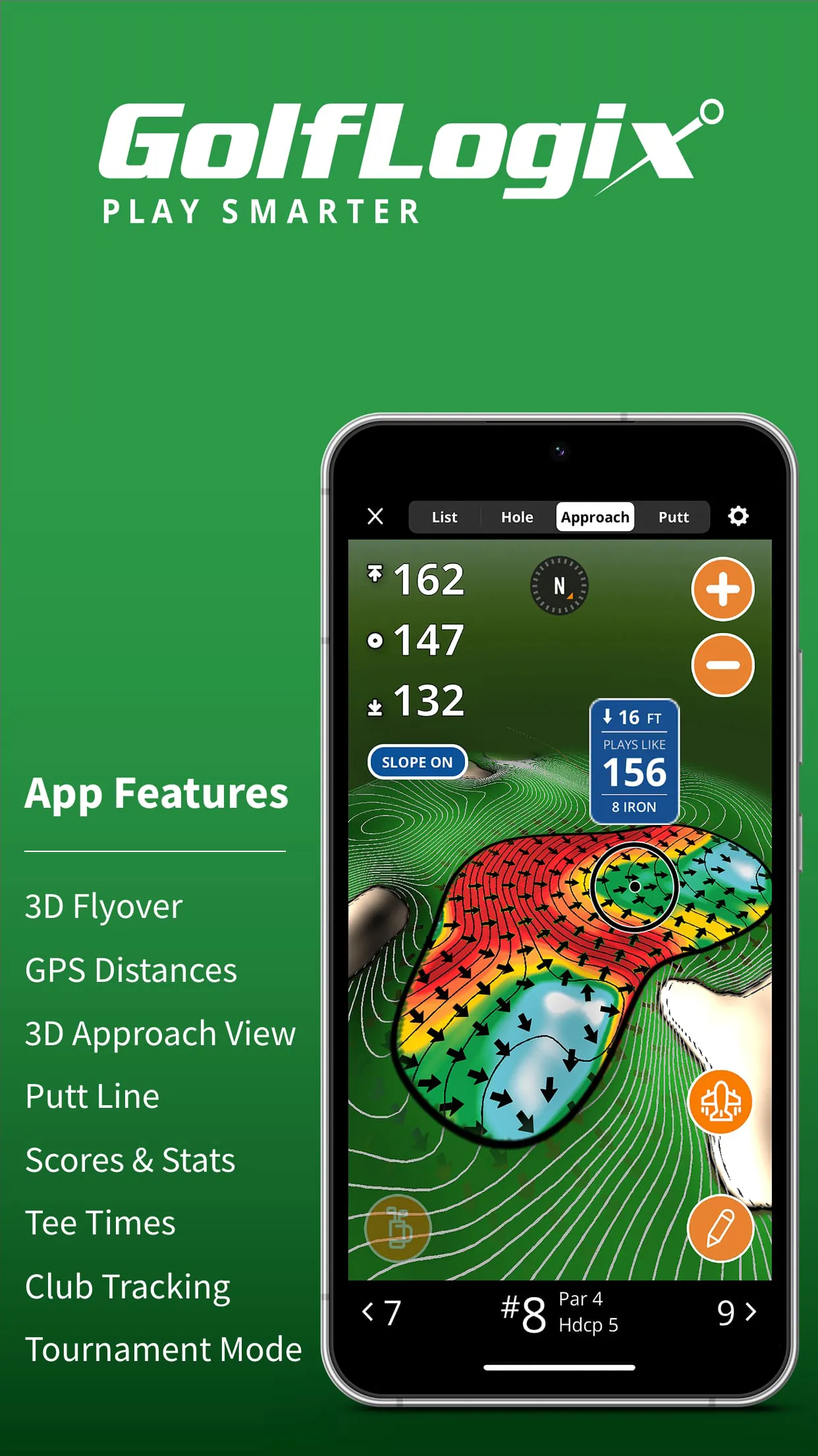 GolfLogix Golf GPS + 3D Putts