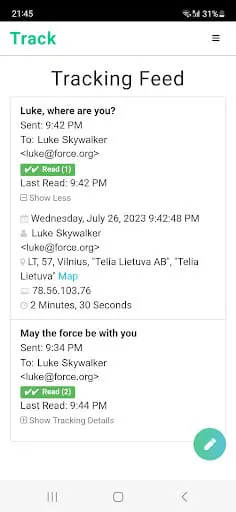 Track - Email Tracking
