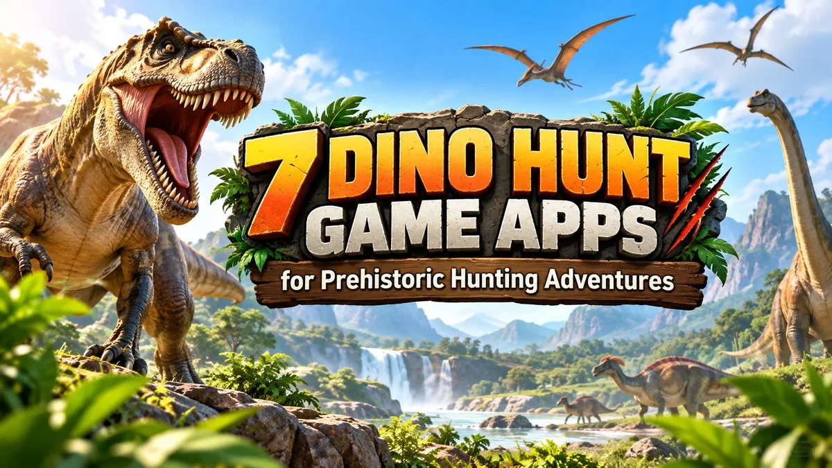 7 Dino Hunt Game Apps for Prehistoric Hunting Adventures