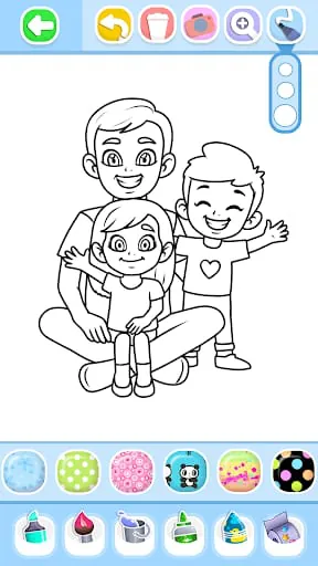 Family Love Coloring Book