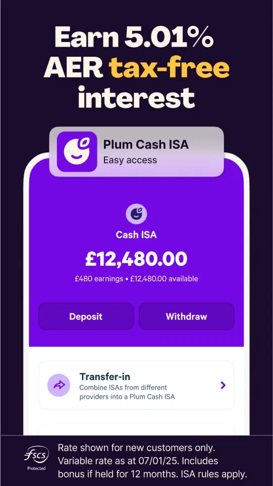 Plum: Smart Saving & Investing