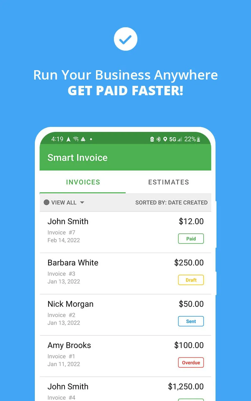 Smart Invoice: Email Invoices