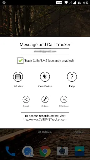 Message and Call Tracker