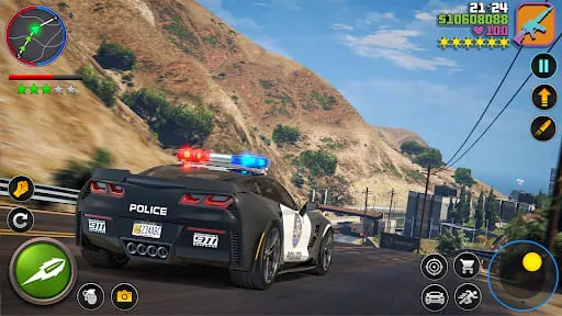 US Cop Car Chase Game 3D