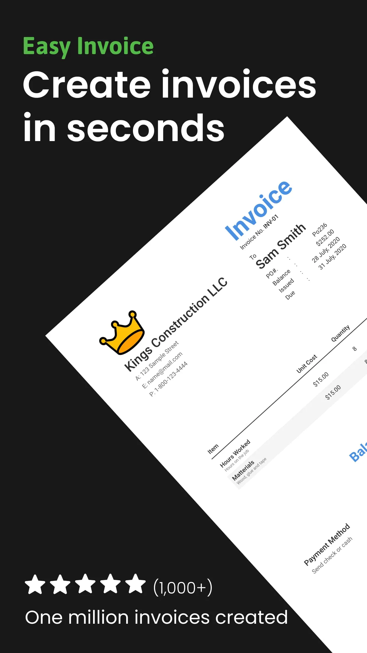 Easy Invoice & Estimate Maker