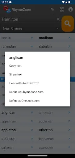 RhymeZone Rhyming Dictionary