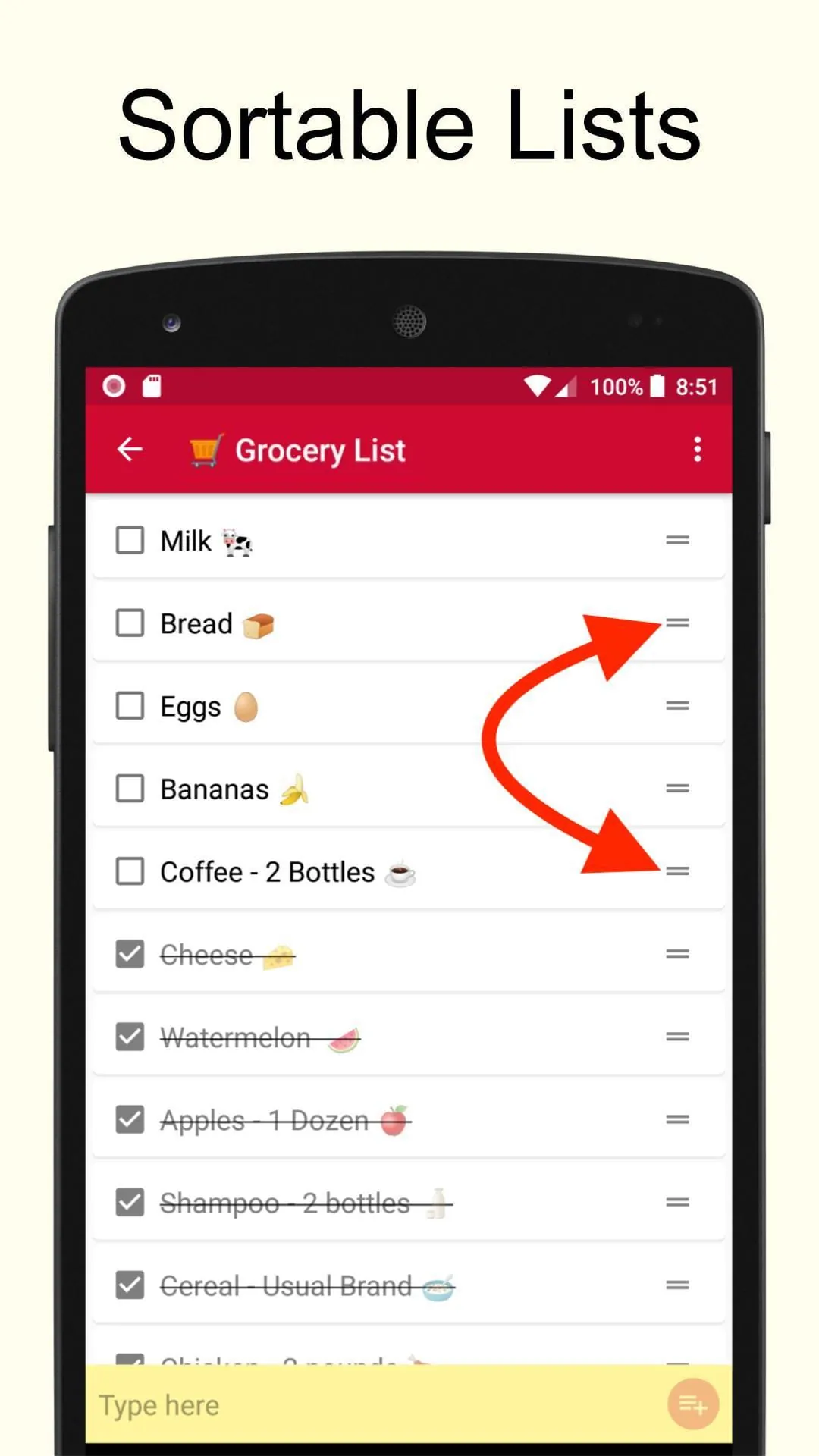 Shopping List - Simple & Easy