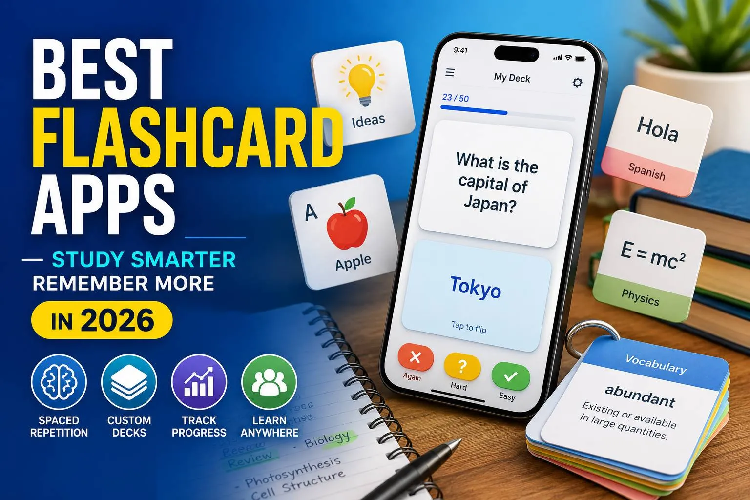 Best Flashcard Apps to Study Smarter & Remember More