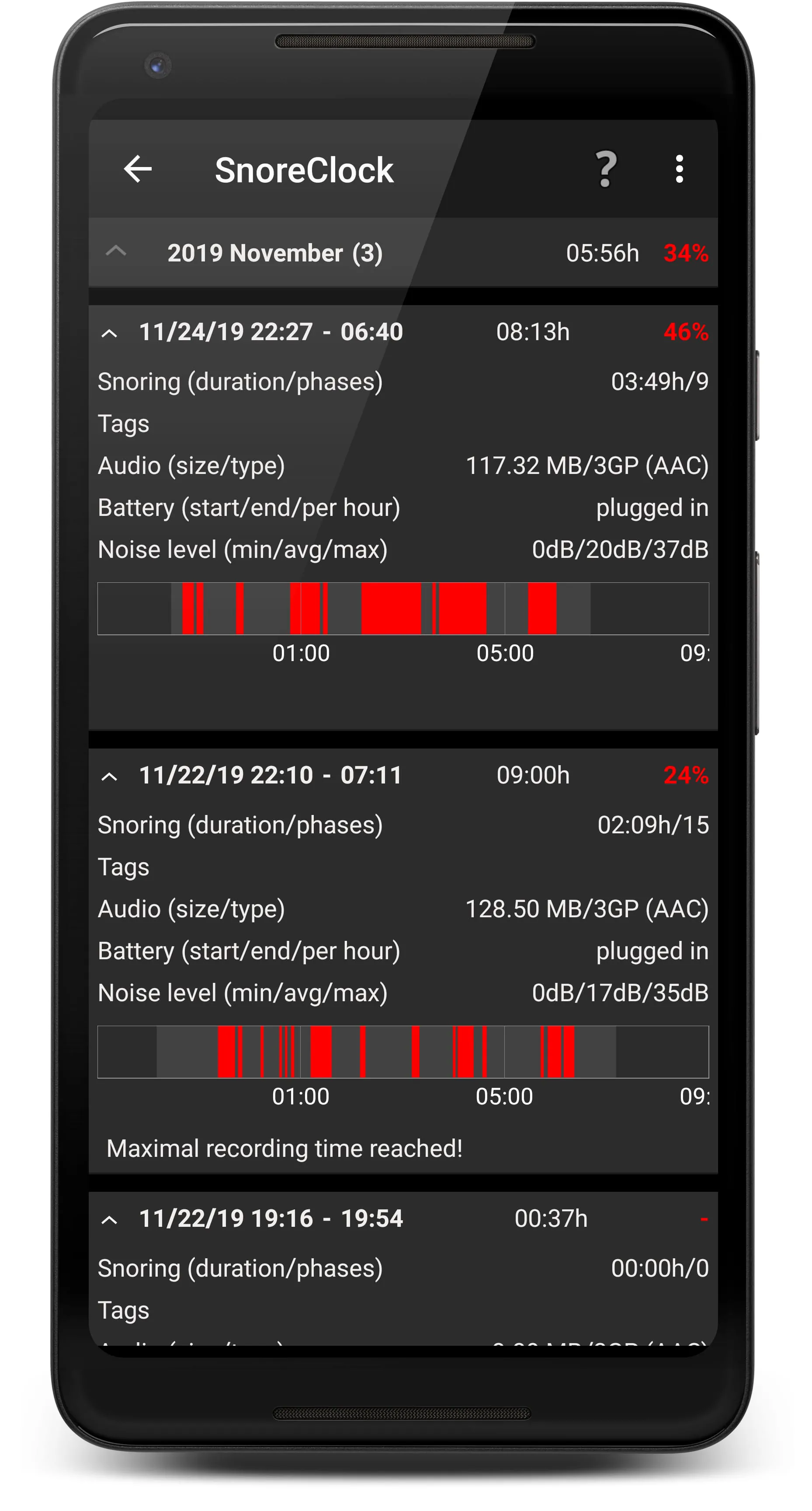 SnoreClock - Do you snore?