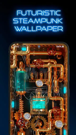 3D Wallpaper Steampunk Energy