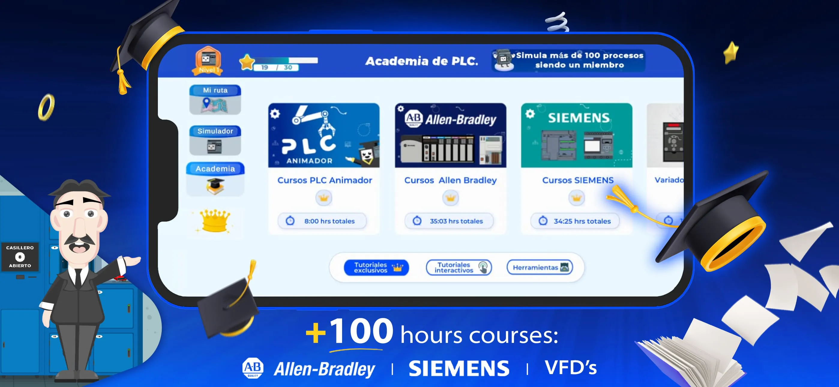PLC Simulator for Logic Ladder