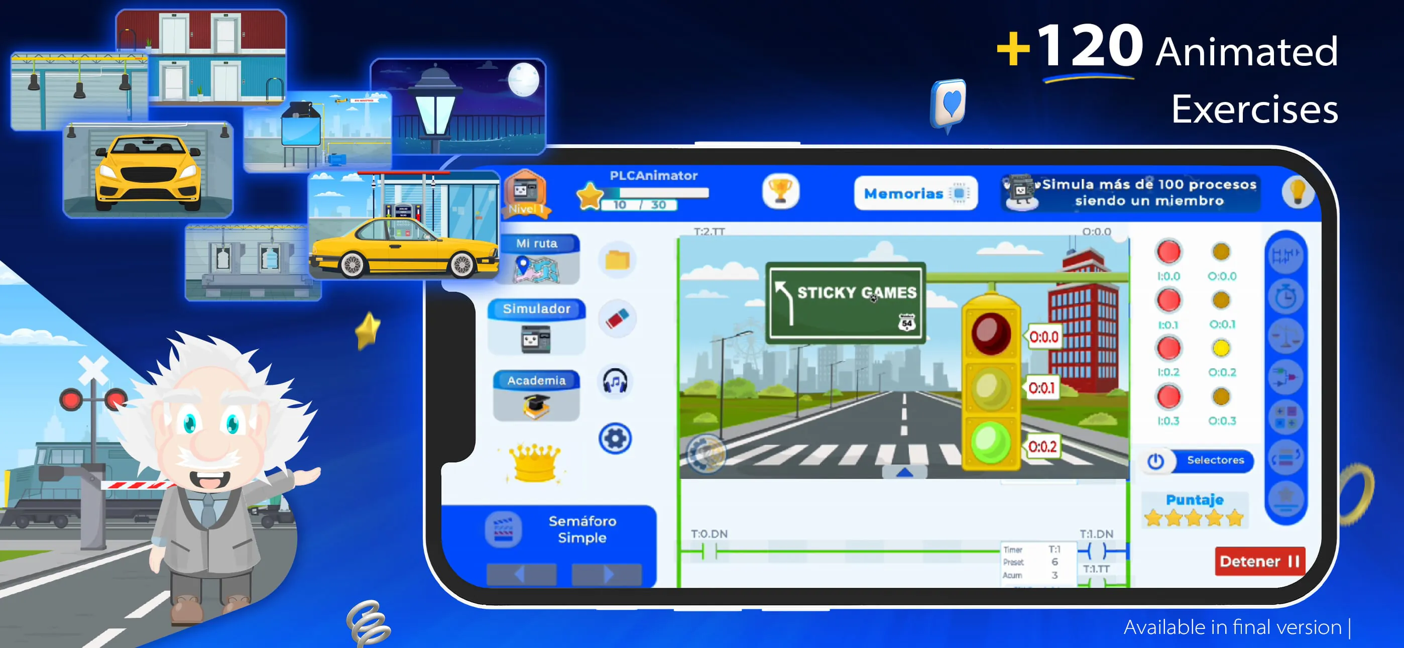PLC Simulator for Logic Ladder