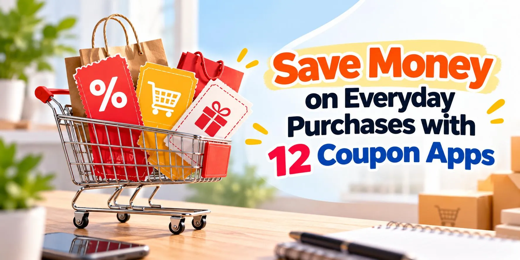 Save Money on Everyday Purchases with 12 Coupon Apps