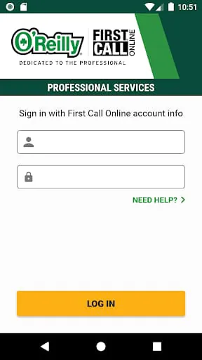 O’Reilly First Call VIN Scan