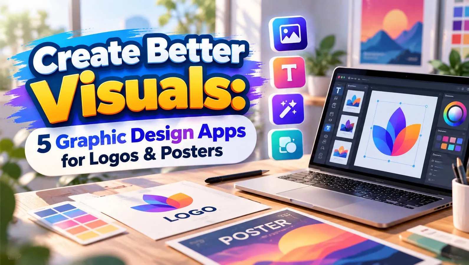 Create Better Visuals: 5 Graphic Design Apps for Logos & Posters