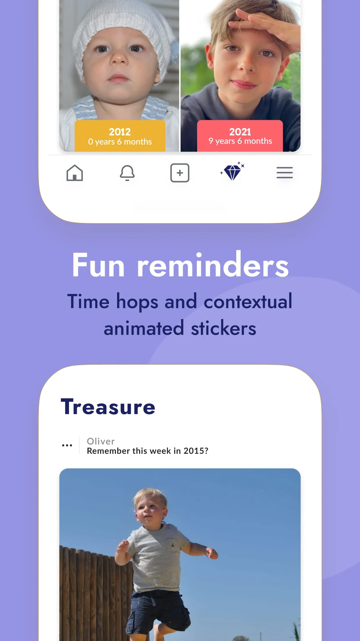 BackThen baby milestones album