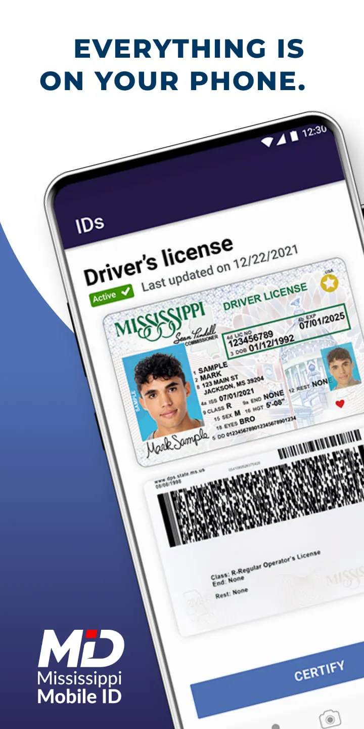 Mississippi Mobile ID