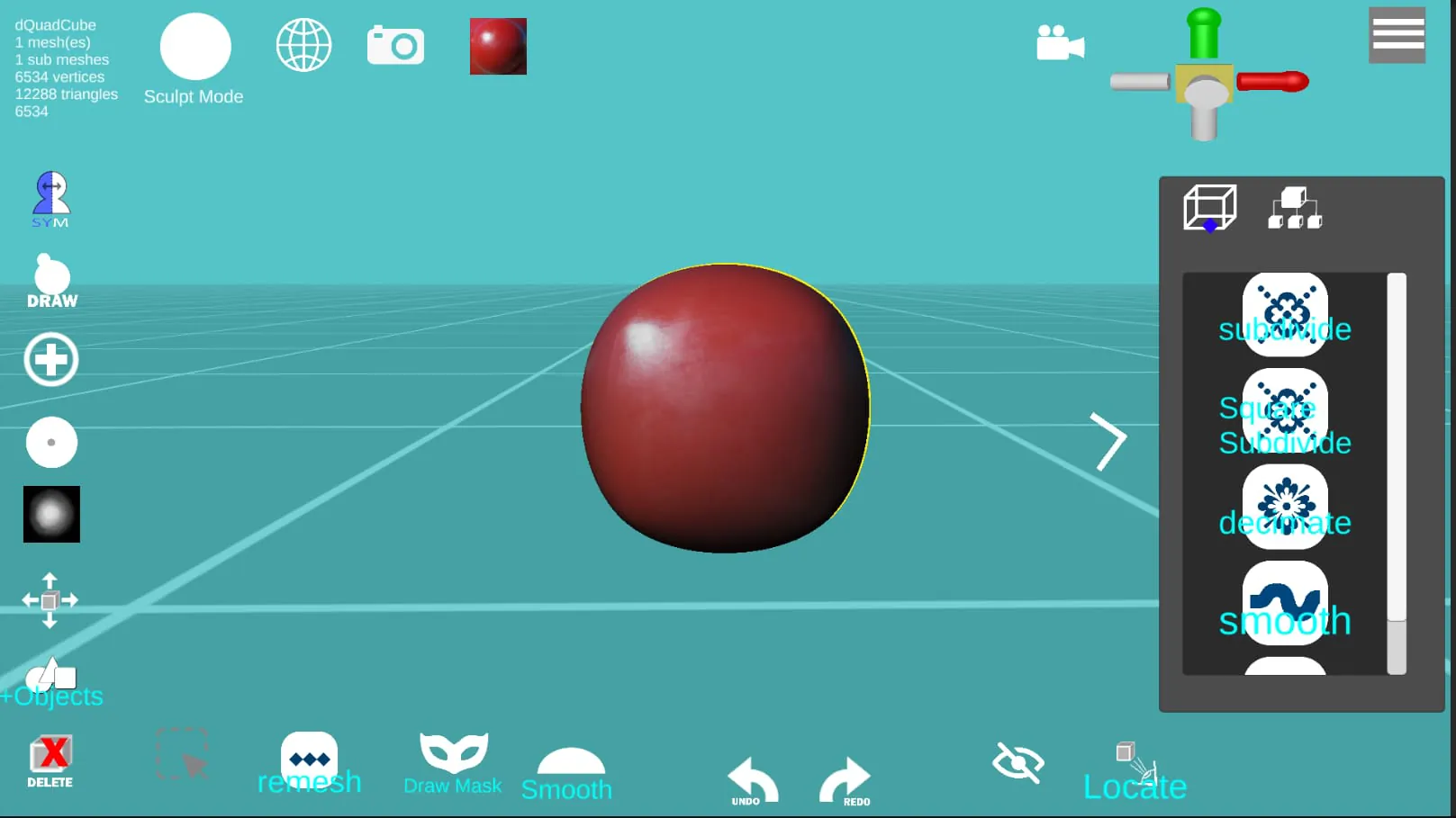 d3D Sculptor - 3D modeling