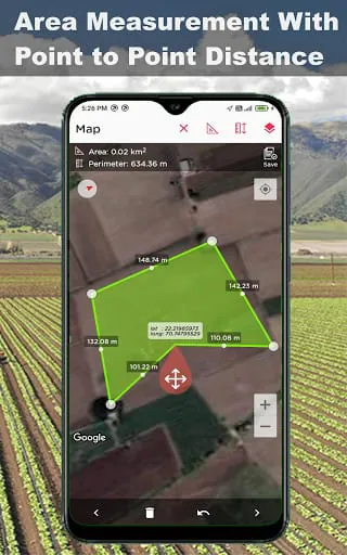 GPS Fields Area Measure Tool