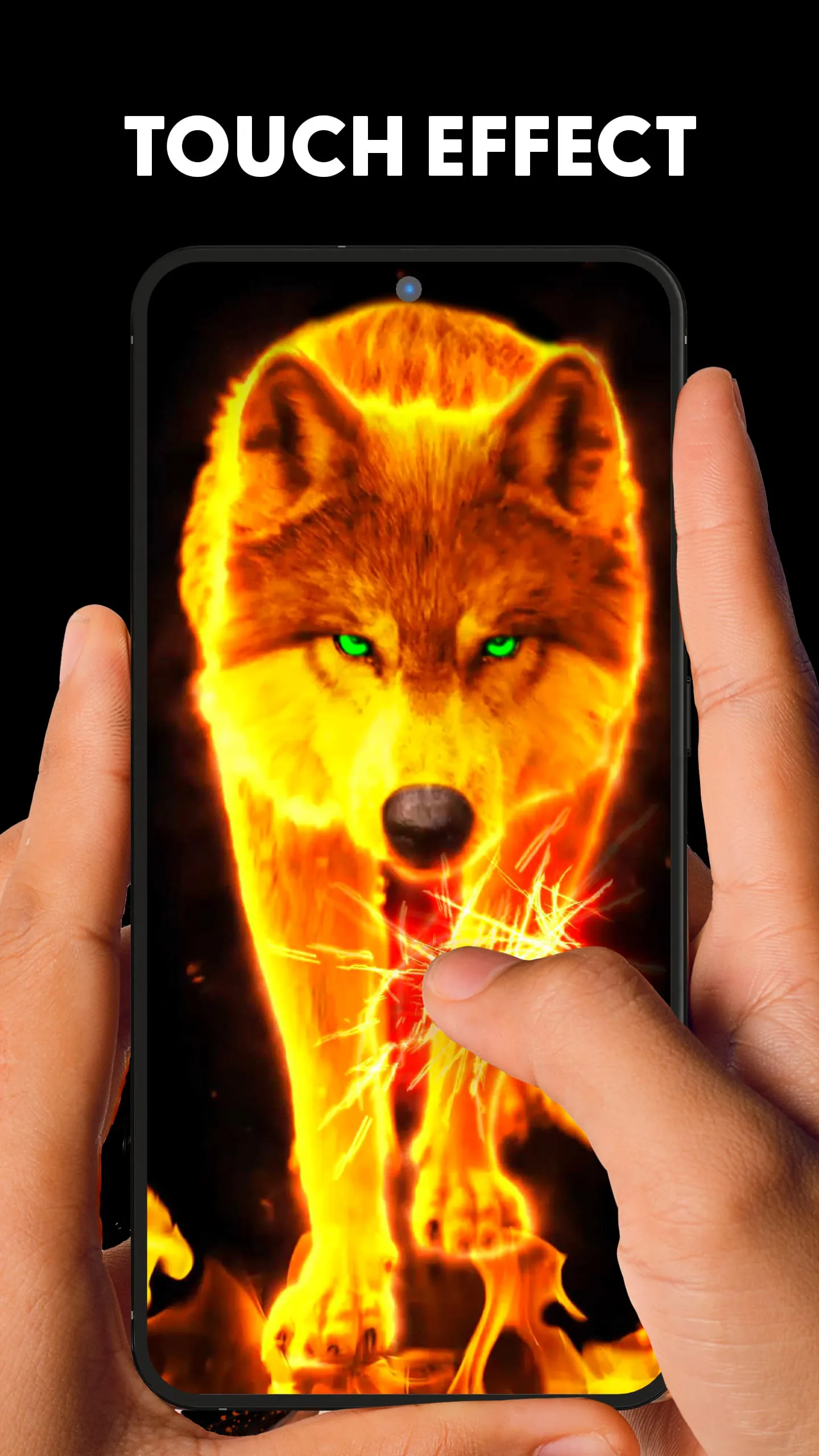 Fire Wallpaper Theme Lone Wolf
