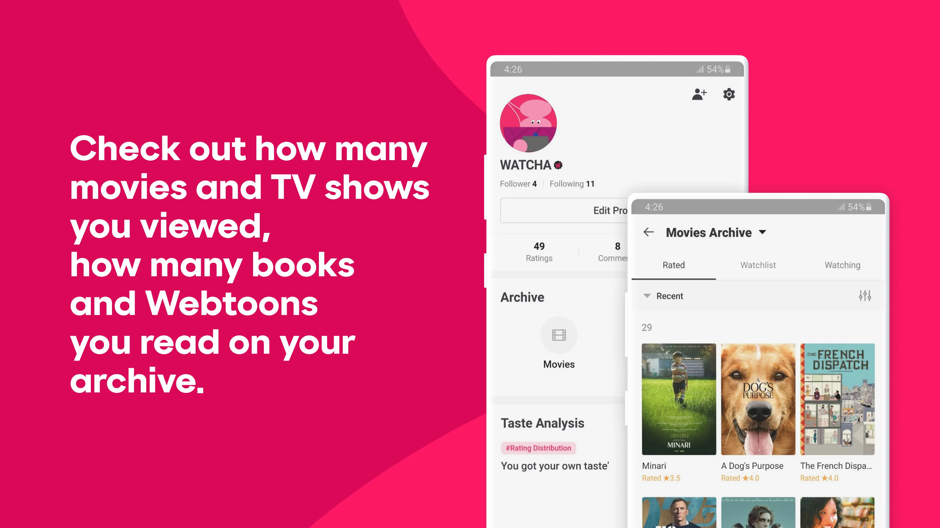 WATCHA PEDIA -Movie & TV guide