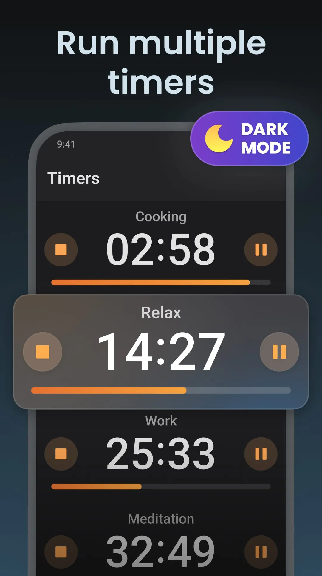 Multi Timer: Timer + Stopwatch