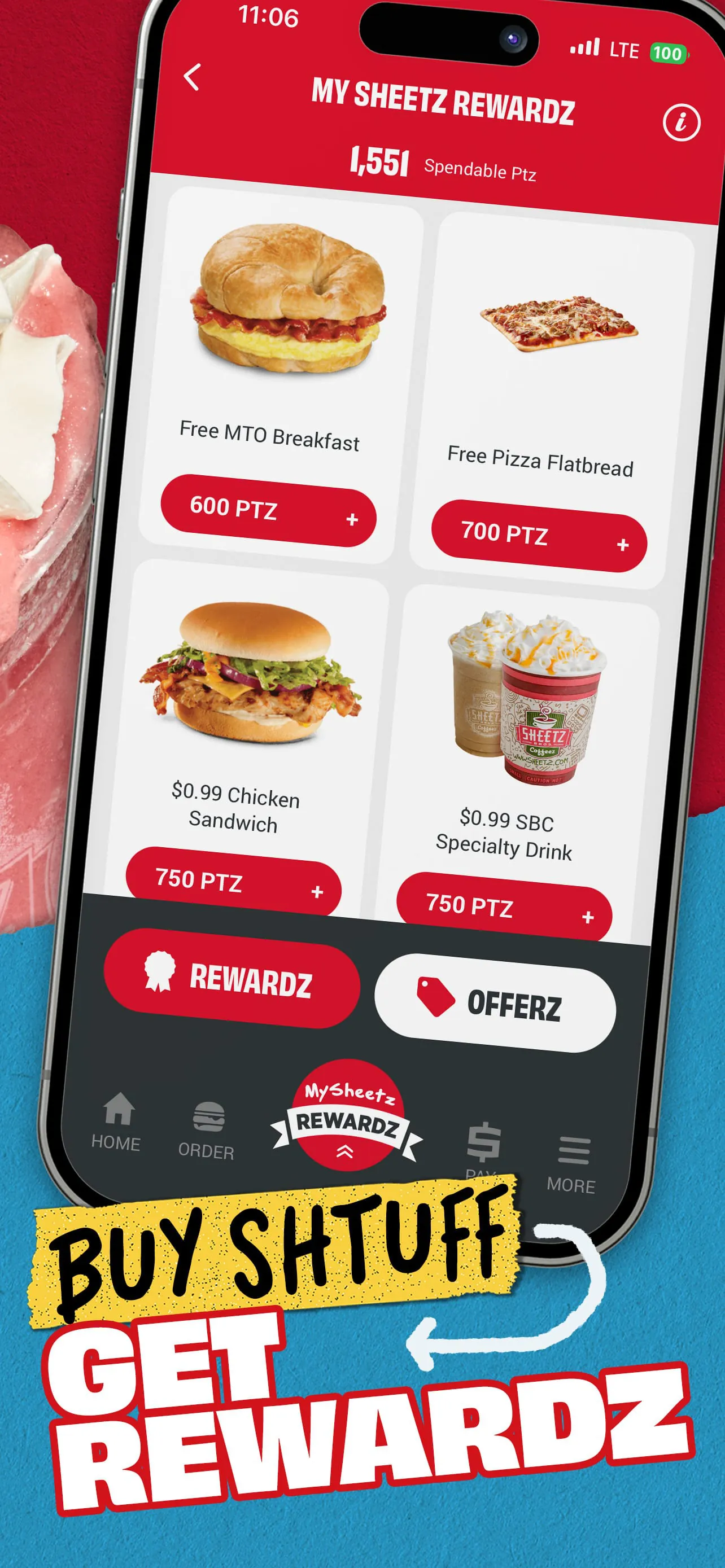 Sheetz Food Delivery & Rewards